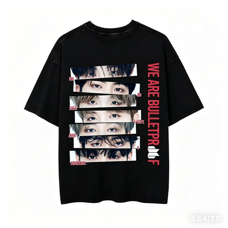 BTS Bulletproof Oversized T-Shirt